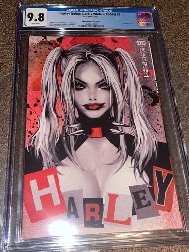 Harley Quinn Black + White + Redder 1, Sozomaika 1:25 Variant CGC Graded 9.8