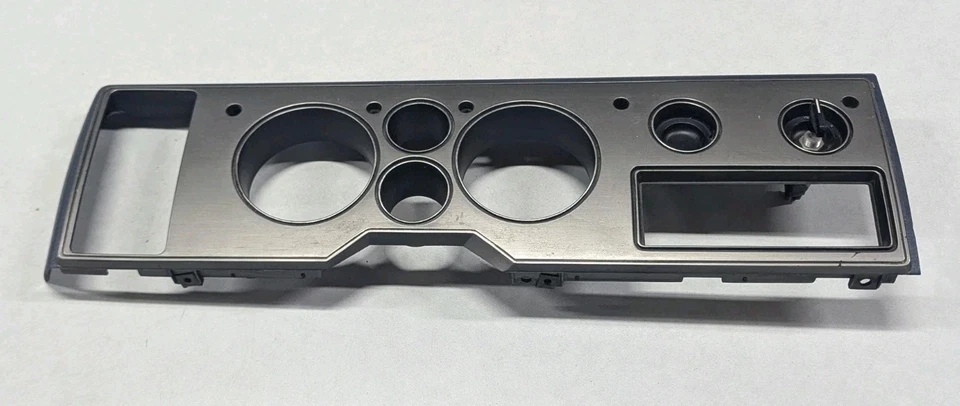 78-90 CHEVROLET GMC VAN G10 G20 G30 Azul Escovado CLUSTER SPEEDO MOLDURA PAINEL  - Imagem 2 de 4