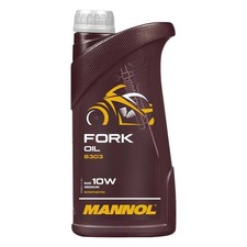 Produktbild - Gabelöl 1 Liter MANNOL 10W für Aprilia Honda Kawasaki Suzuki Triumph Yamaha