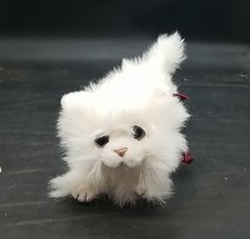 Russ Snowflake Plush Stuffed White Christmas Bell Cat Persian 8"