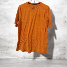 Nike Dri-FIT Miler Short Sleeve Running T-shirt In Orange. Men's Size Medium