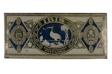 Rare 1920s Hungarian “Ibis" hinged litho 100 cigarette tin in good condition