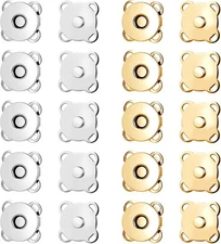 10 Sets Magnetic Snaps Buttons for Sewing 15mm Purse Snap Magnetic Snaps Buttons
