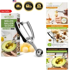 Small Cookie Scoop Stainless Steel Melon Baller Baking Scooper