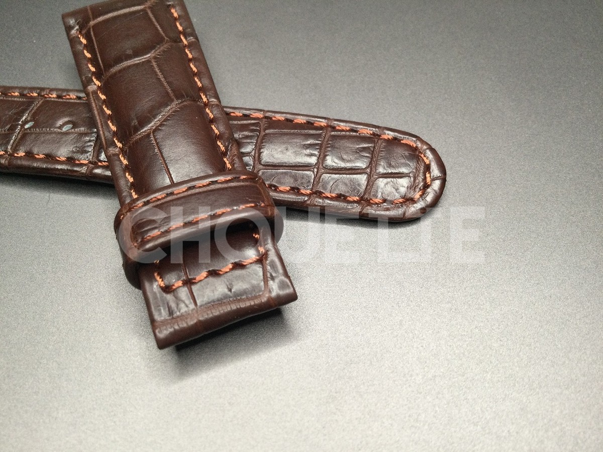 OEM Grand Seiko DEY9AW 19mm Crocodile Brown Leather Strap for