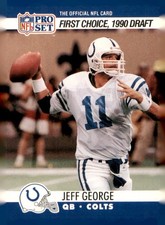 1990 Pro Set #669b Jeff George