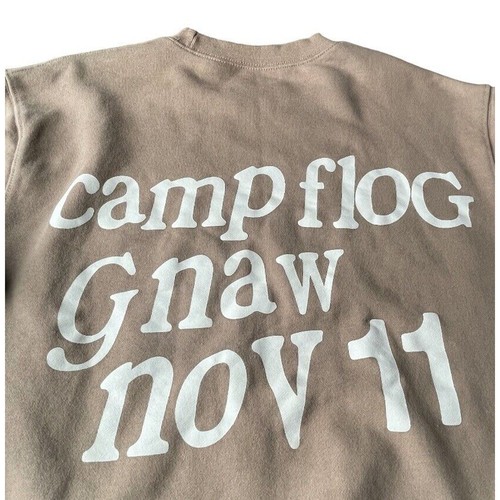 Cactus Plant Flea Market Sweater Men Small Beige Kids See Ghosts Kanye Cudi Camp - Picture 5 of 10