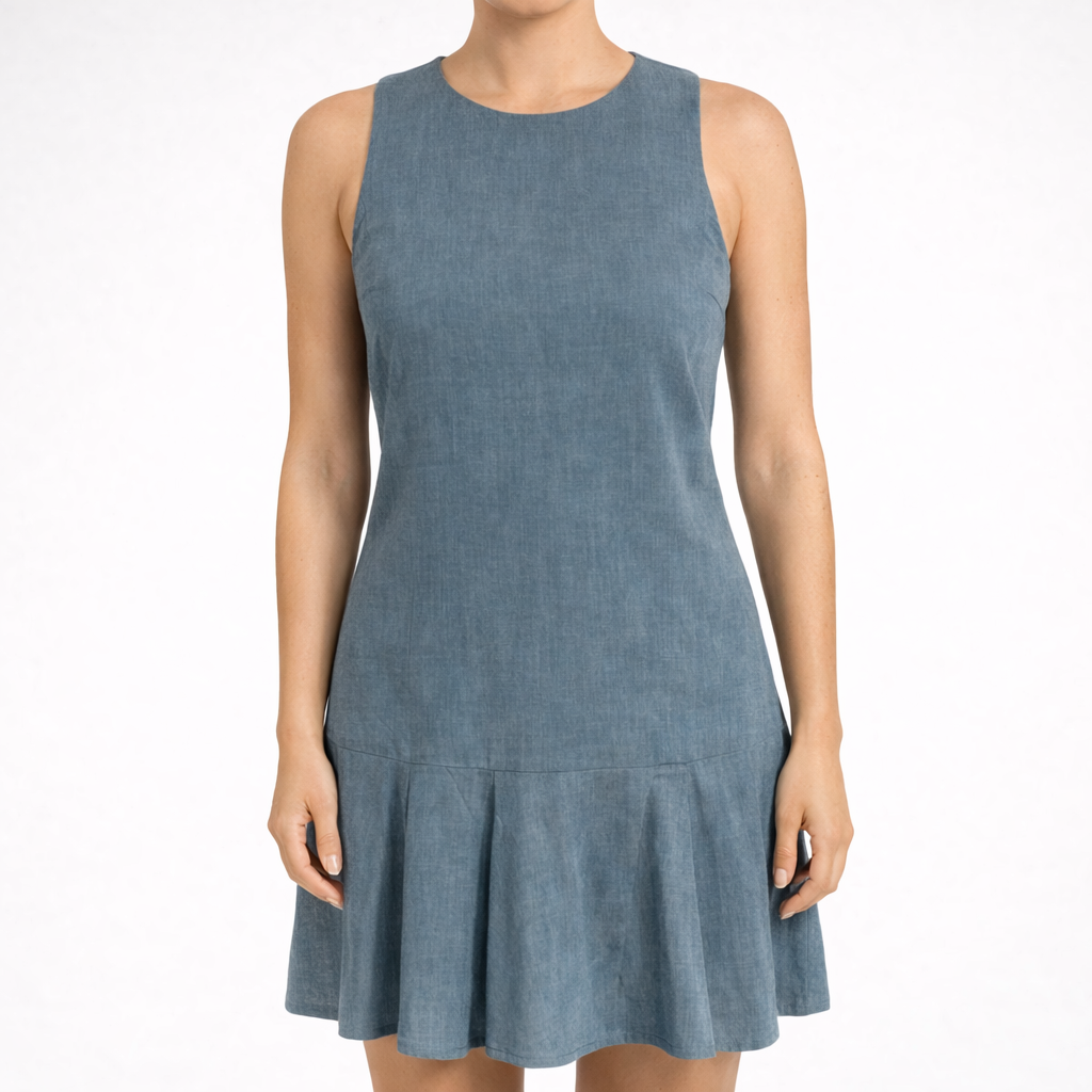 sachin and babi light blue dress Waisted Dresses at M&S main image 0