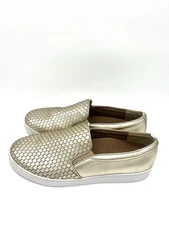 Vionic 356 Midi Slip On Comfort Sneakers Loafers Women's Size 8.5 Champagne