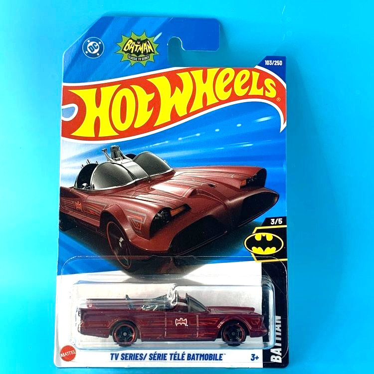 HOT WHEELS 2025 TV SERIES BATMOBILE DARK RED 103/250 HYY05 BATMAN