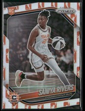 2025 PANINI PRIZM WNBA LOGO PRIZM SANIYA RIVERS ROOKIE RC #131 DSG A2