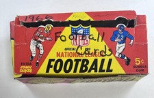 1966 Philadelphia Football Trading Cards 5 Cent Empty Box MG30