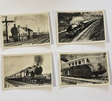 4 British Railways Senior Service Cigarette Cards Lot A Nos. 10, 17, 41 And 48