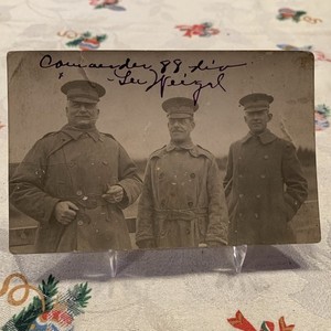 WW1 US ARMY AEF MAJ.GENERAL WILLIAM WEIGEL,88th DIV SIGNED AUTOGRAPH POSTCARD