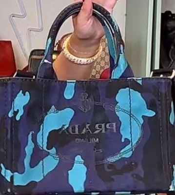 PRADA Canapa Tote Bags for Women for sale | eBay Rare PRADA Canapa