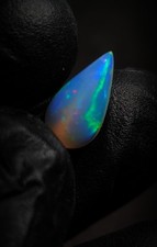 High Flash Ethiopian Welo Opal Cabochon Bright Play of Color Loose Gemstone 2 ct