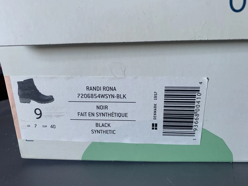 Botines para mujer Earth Origins talla 9 negros Foto 2 de 4