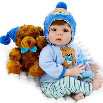 Lifelike Reborn Baby Dolls -22 Inch Realistic Newborn Soft Body Boy Baby Doll...