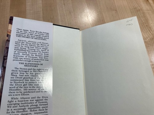 elfstones shannara Buch, von terry brooks, 1982 Hardcover - Bild 5 von 6