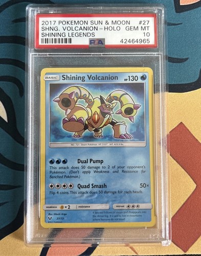 Shining Volcanion graded PSA 10 for sale on eBay
