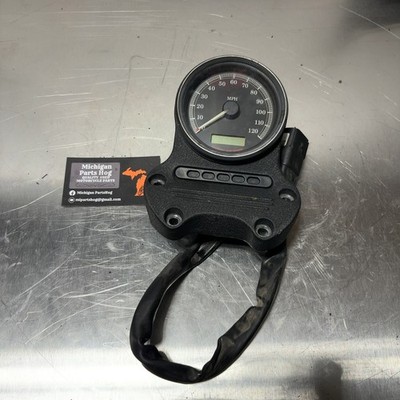 08-13 Harley Sportster XL Low OEM Speedometer Handlebar Clamp Black 21K Mi