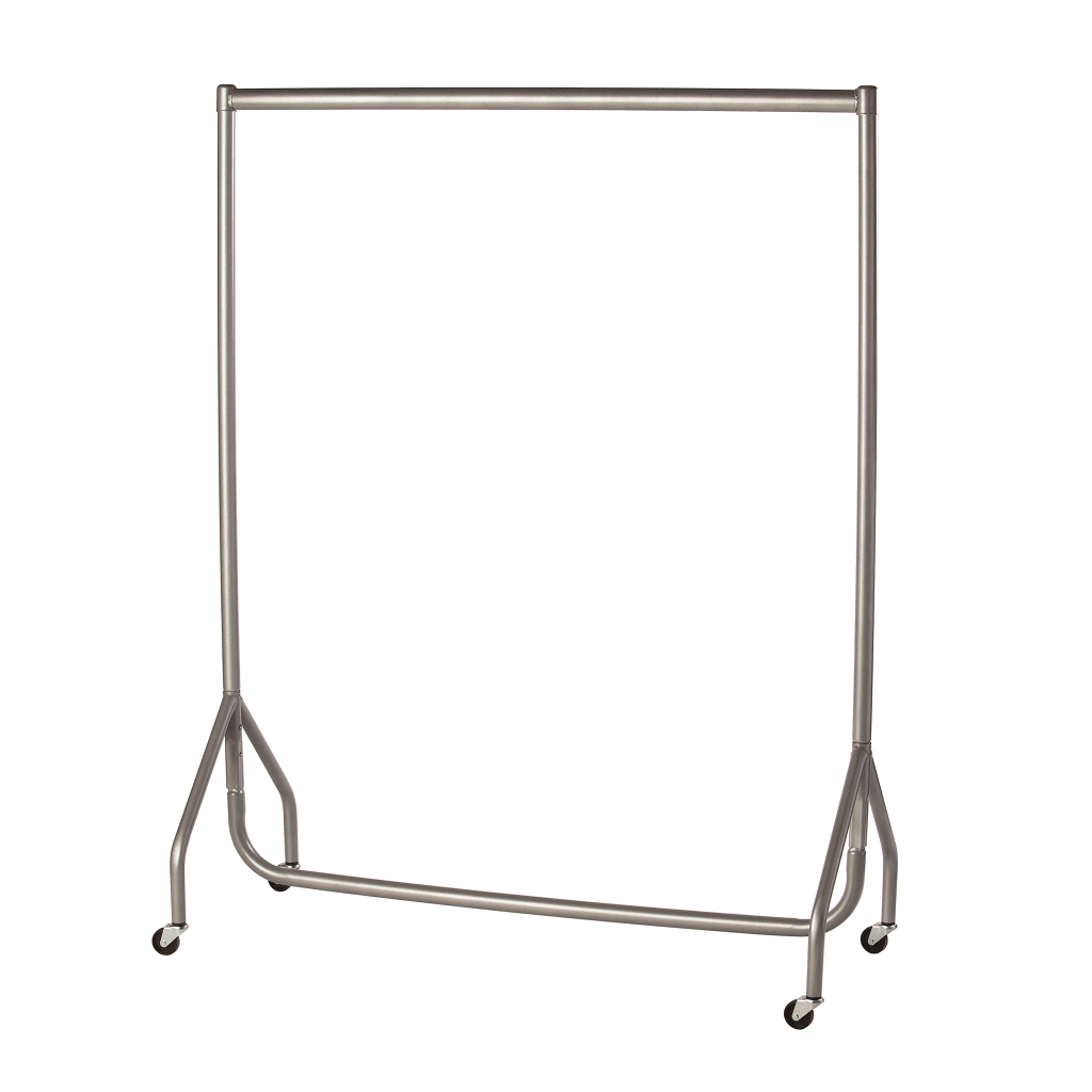 4ft Heavy Duty Garment Rail - Silver
