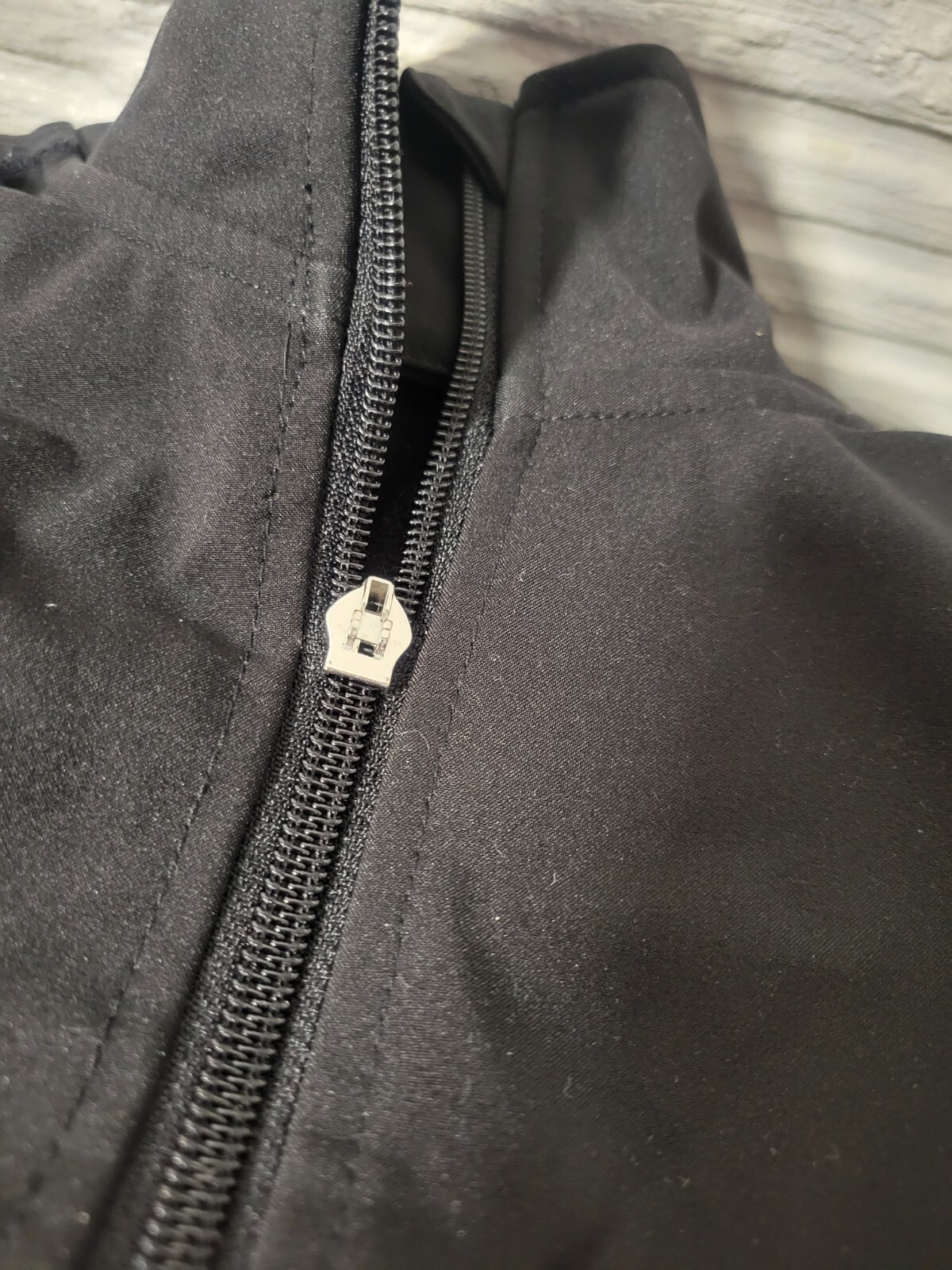 Fila Jacket Polyester Soft Shell Black Zip Up Old… - image 9