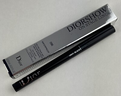 Dior Black Eyeliner Diorshow On Stage Liner Pen 096 Vinyl Black Waterproof NEW