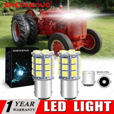 2 SUPER LED LIGHT Bulbs for International Farmall MDV MV O4 O6 W4 W6 W6TA bulbs