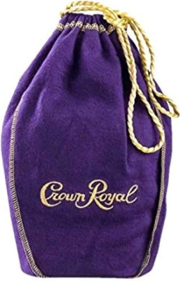 CROWN ROYAL PURPLE BAG 12  WITH DRAW STRING -  BAG ONLY NEW