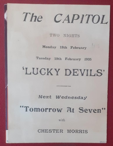 1933 USA Movie Herald LUCKY DEVILS *S William Boyd, Bruce Cabot & Dorothy Wilson - Picture 3 of 3