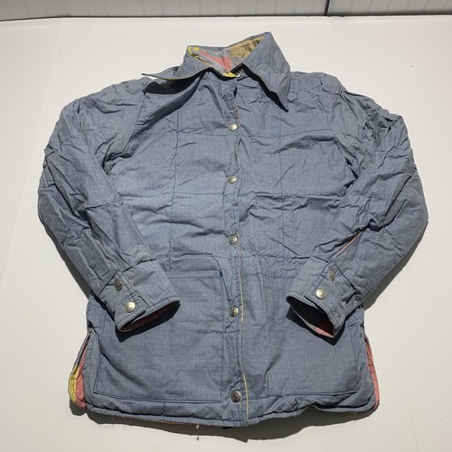 Vintage Schott Down Jacket Reversible Patch Work Look USA Made Women’s 6 - Picture 8 of 12