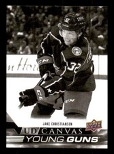 2022-23 Upper Deck Canvas Black #C109 Jake Christiansen Rookie Young Guns