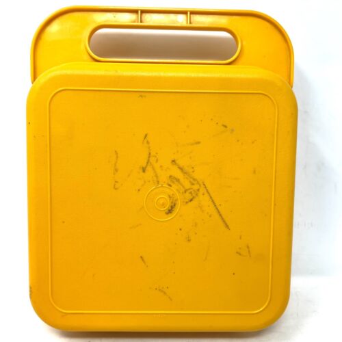 Vintage Tupperware Kids Childrens Carry Case 6 Stencils Rubbing Plates - Picture 3 of 7
