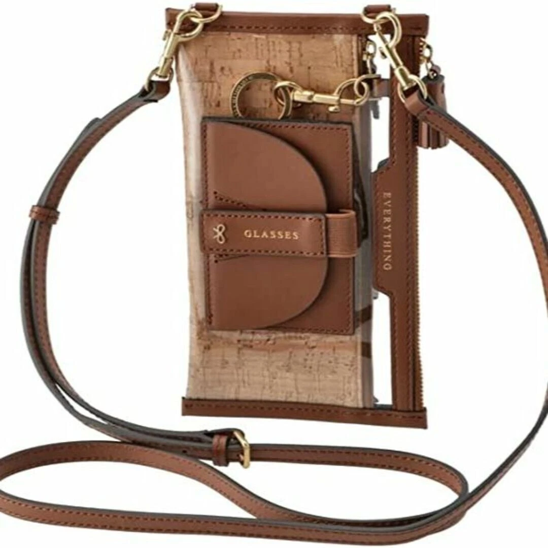 Anya Hindmarch Women's Crossbody Shoulder Bag Everything Pouch TPU Clear Brown