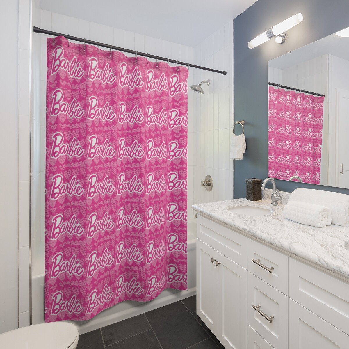 Barbie- Pink Shower Curtains