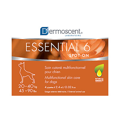 Dermoscent Essential 6 Spot-On for Dogs [45-90 lbs] (4 count)