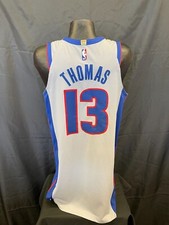 Detroit Pistons Khyri Thomas #13 Game Worn Used Jersey Size 46+6 Length 2018-19