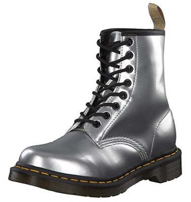 silver chrome boots