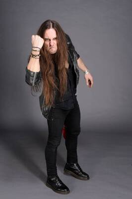guitarist Vic Zino of Swedish hard rock band Hardcore Superstar ta- Old Photo 2