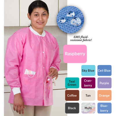Extra-Safe Jacket - Raspberry XX-Large 10/Pk. Hip-Length, Light-Weight