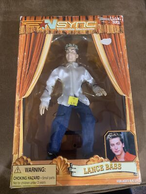 NSYNC Collectible Marionette Lance Bass Figure Living Toyz Vintage