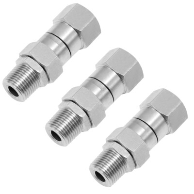 3 Pressure Washer Swivel 3/8 in NPT Male Thread Fitting Stainless Steel 4500 PSI