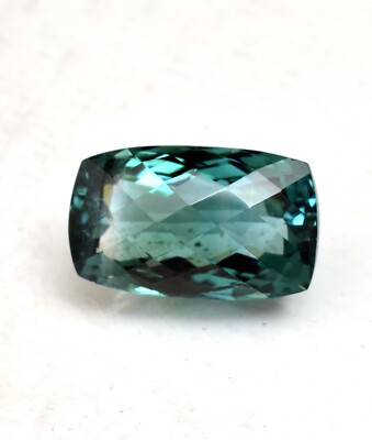 Natural Mozambique Green Tourmaline 14.35 Ct Cushion Cut Loose Gemstone TREATED