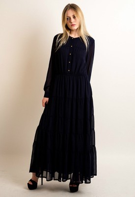 Lady plain black blue nude color 