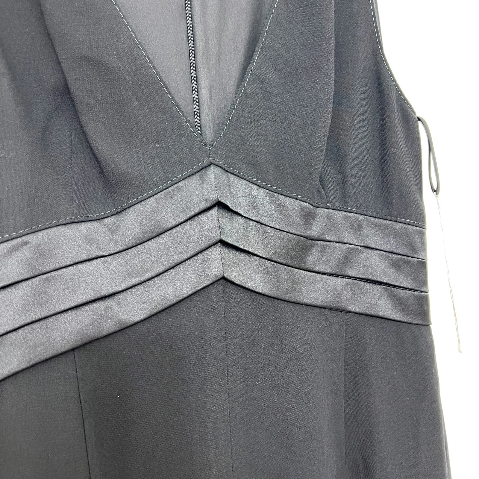 Mini abito da cocktail donna nuovo senza etichette Valentino Spa 100% lana vergine taglia 10