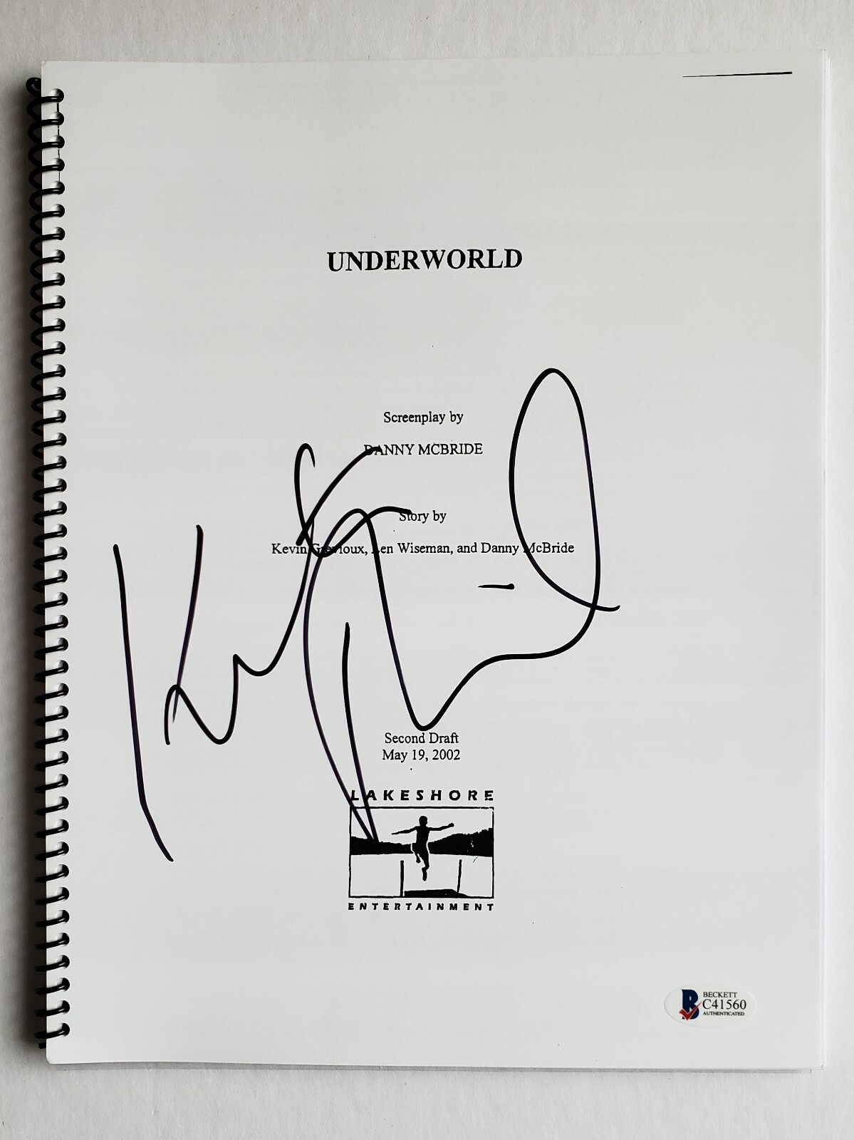 Underworld Script Kate Beckinsale Signed Script BAS + Screen Used Bullet Prop Underworld ...