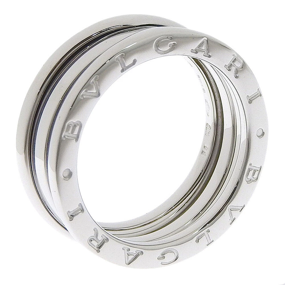 BVLGARI Be zero one 2 bands B-Zero1 Ring Silver K18 white gold