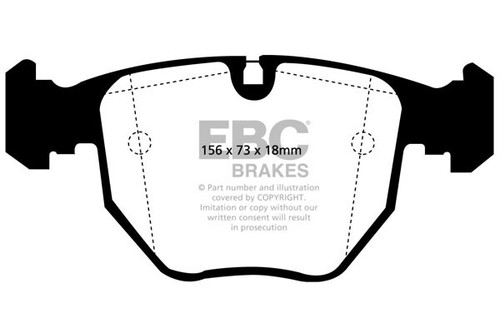 Discos delanteros EBC y almohadilla Greenstuff para BMW Serie 5 E39 530 2.9 TD Touring 2000>03 - Imagen 4 de 6