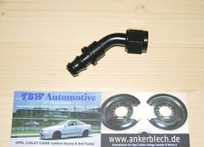 AN8 Aluminium Fitting 45° *NEW* Dash 8 Hose Connector Push On 3/4 16UNF Black